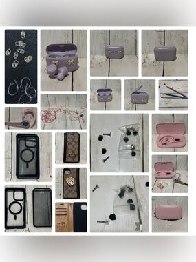 electronics lot, resale lot, cell phone accessories. Mixed Tech Accessories